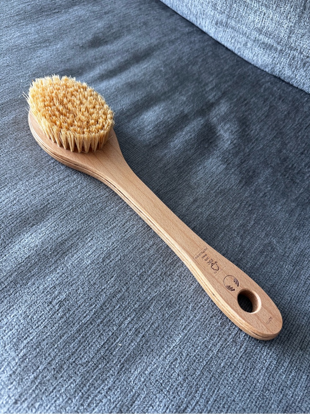 MEXICANA Vegan Wooden Long-Handle Dry Massage Cactus Brush FINAL SALE